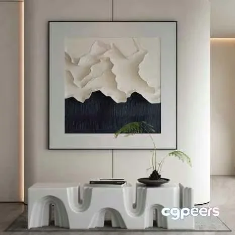 Modern Minimalist Decor 3D Model – 17718 – VRAY Render