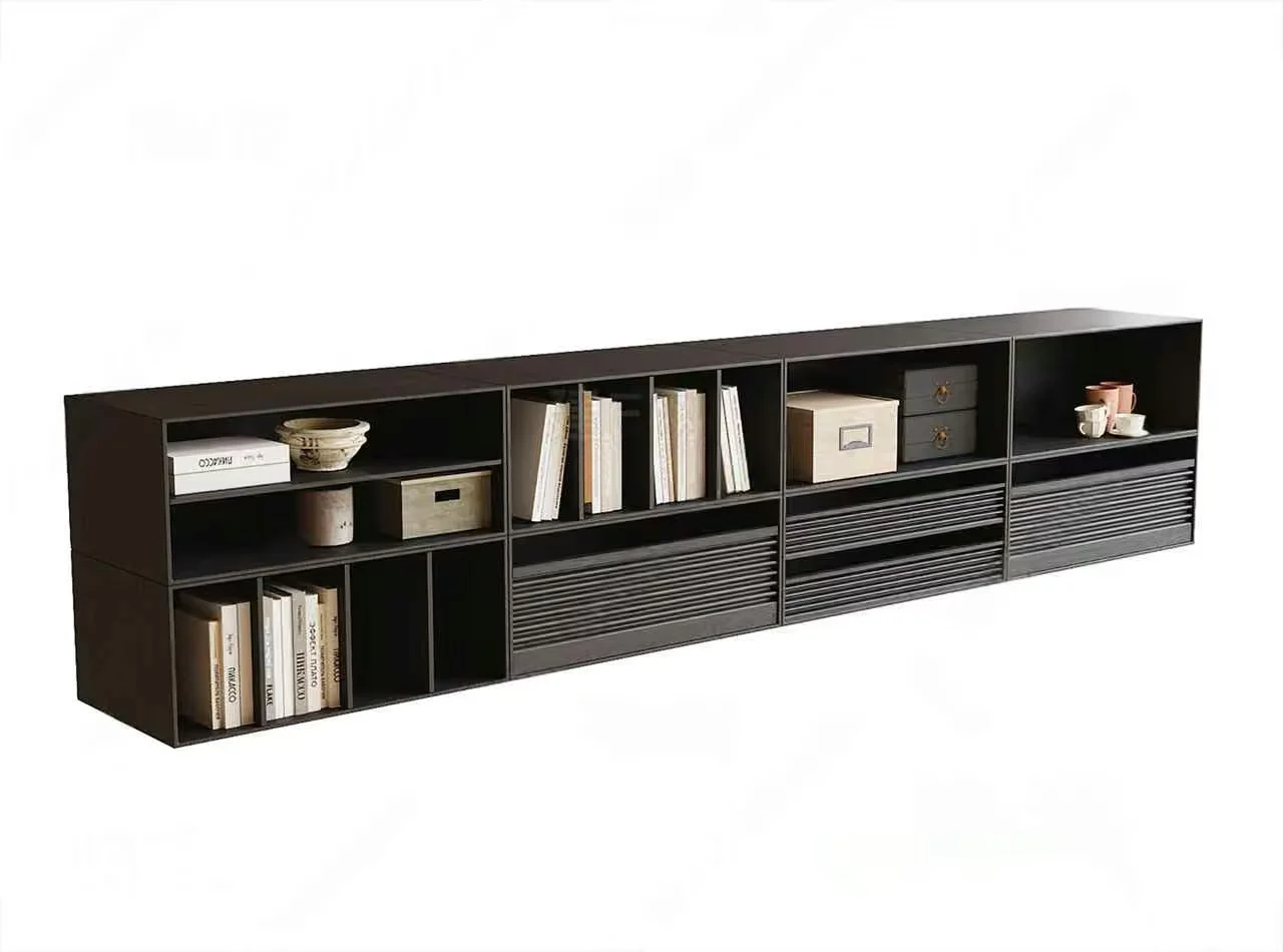 A Long Black Shelf 3D Model – 4828 – VRAY Render