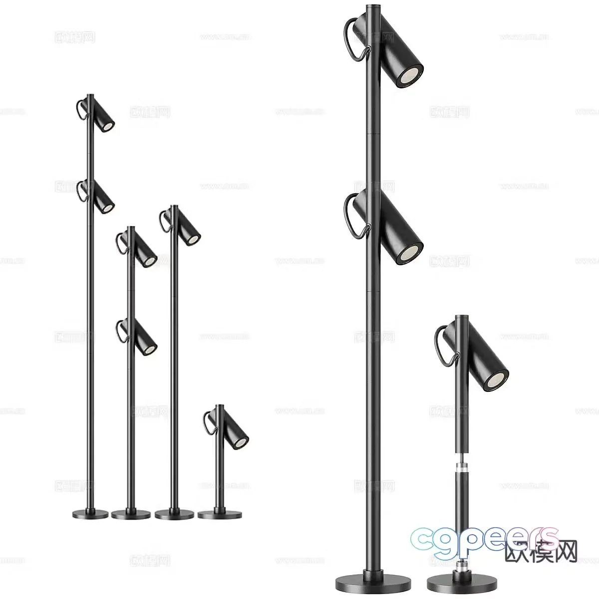 Modern lawn lamp floor lamp landscape lamp 3d model