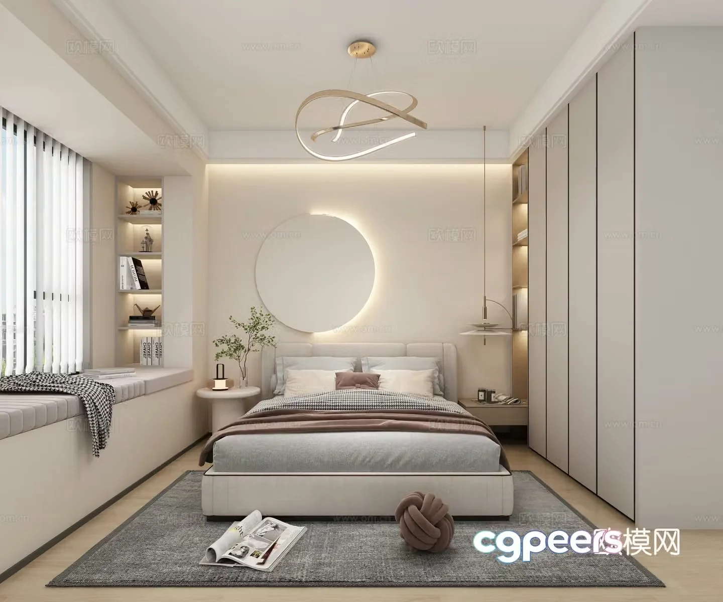 Modern bedroom 3d model