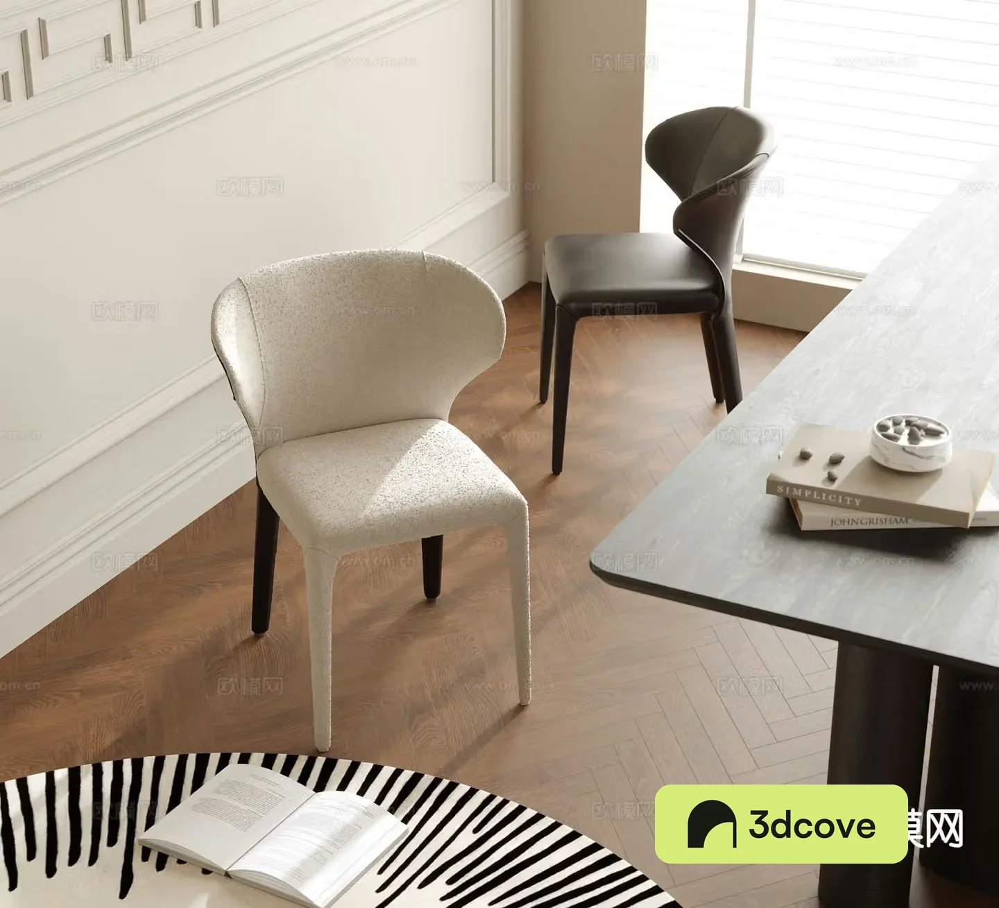 Modern dining chair single chair