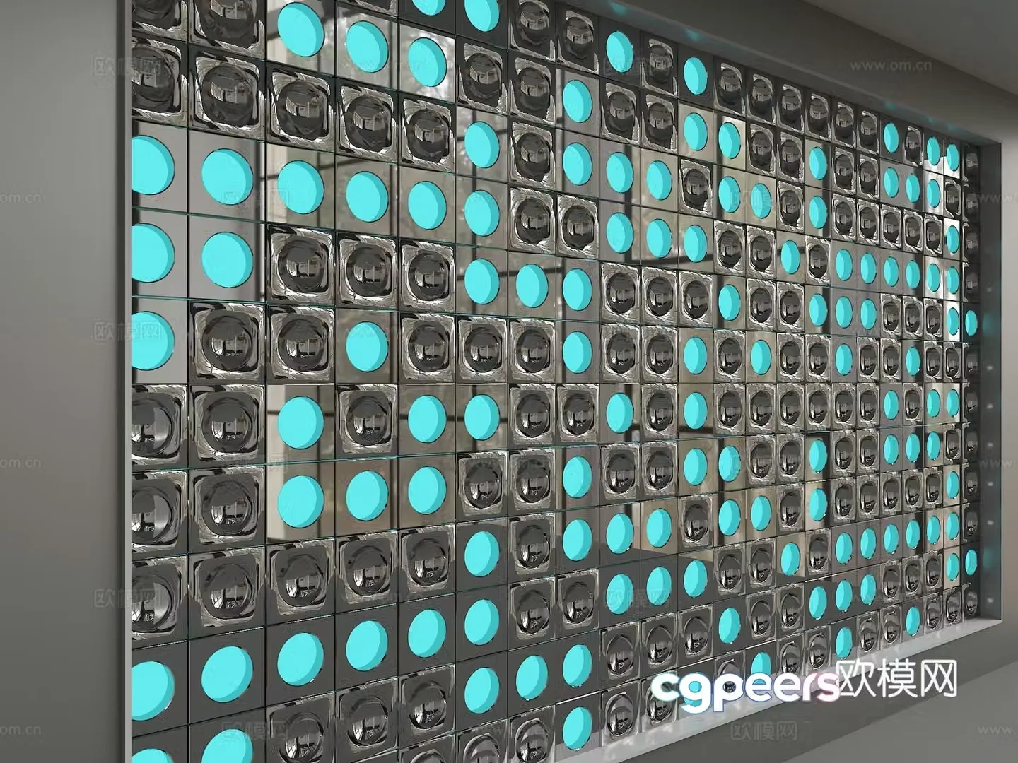Modern background wall 3d model 3d model