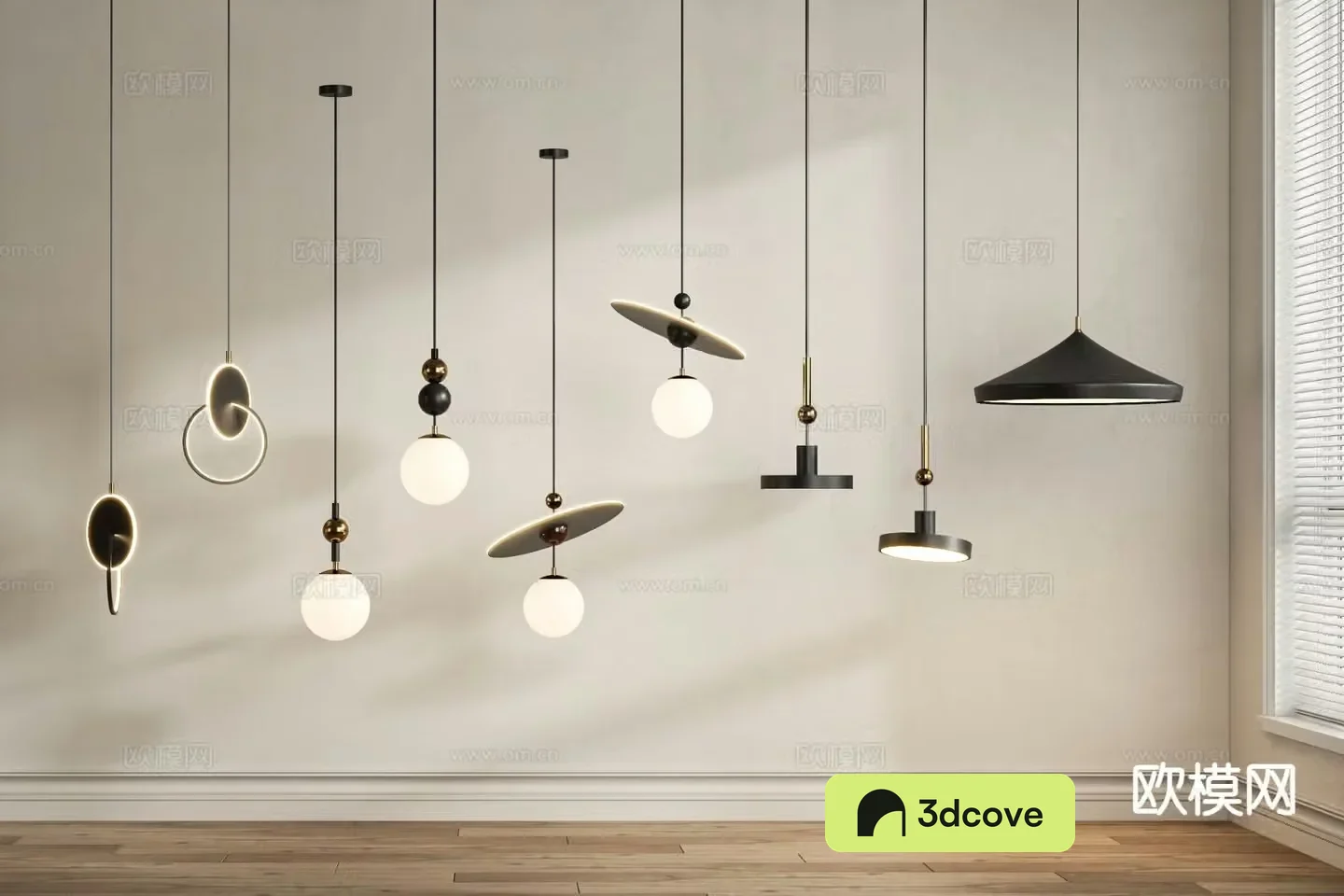 Modern art chandelier bedside small chandelier