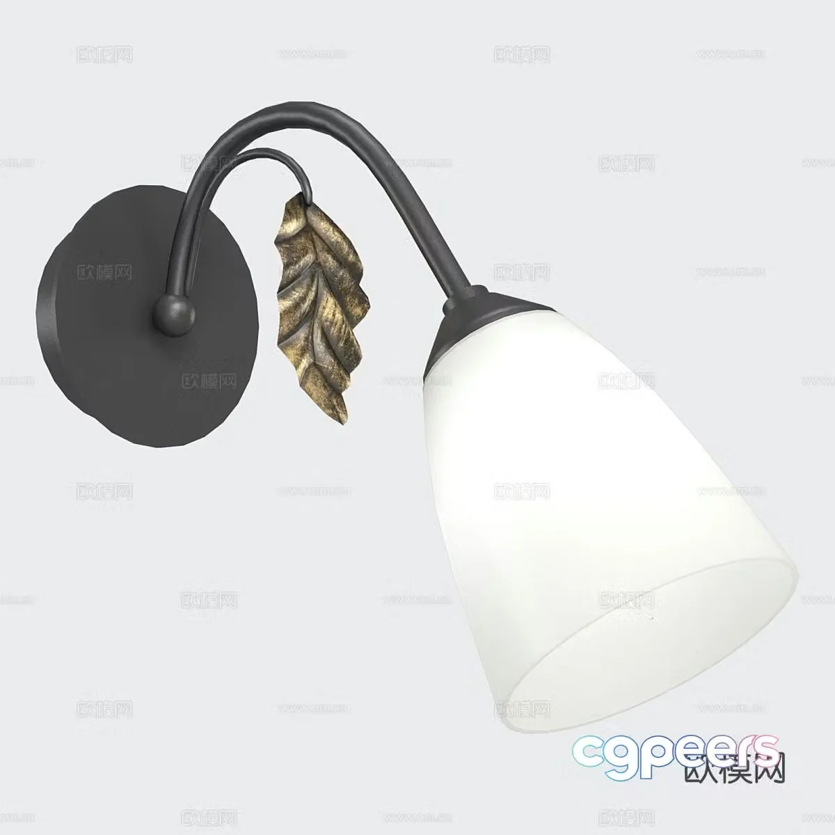 Modern wall light 3d model