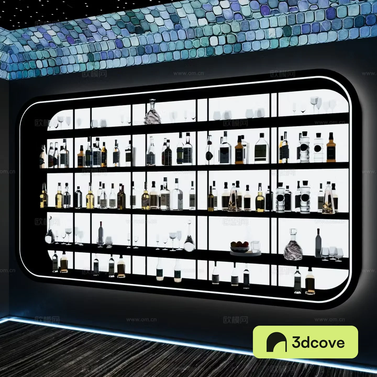 Modern wine cabinet red wine cabinet wall cabinet wine cabinet