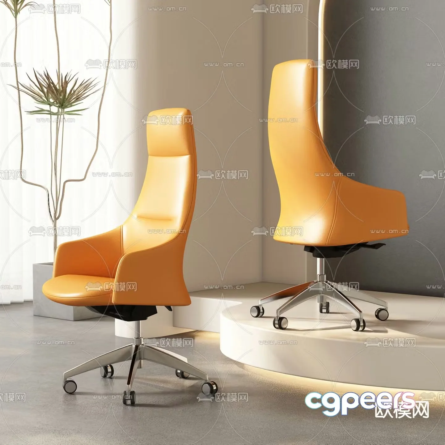 Modern single chair sofa chair leisure chair 3d model
