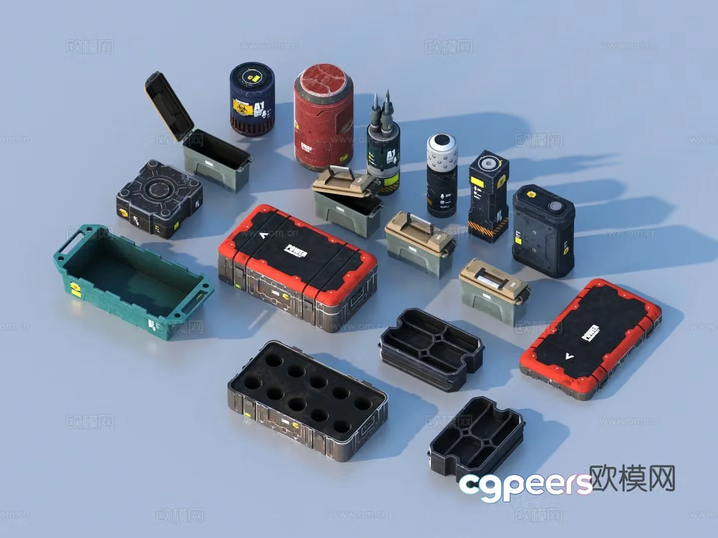 Hardware mechanical parts cabin components 3D model