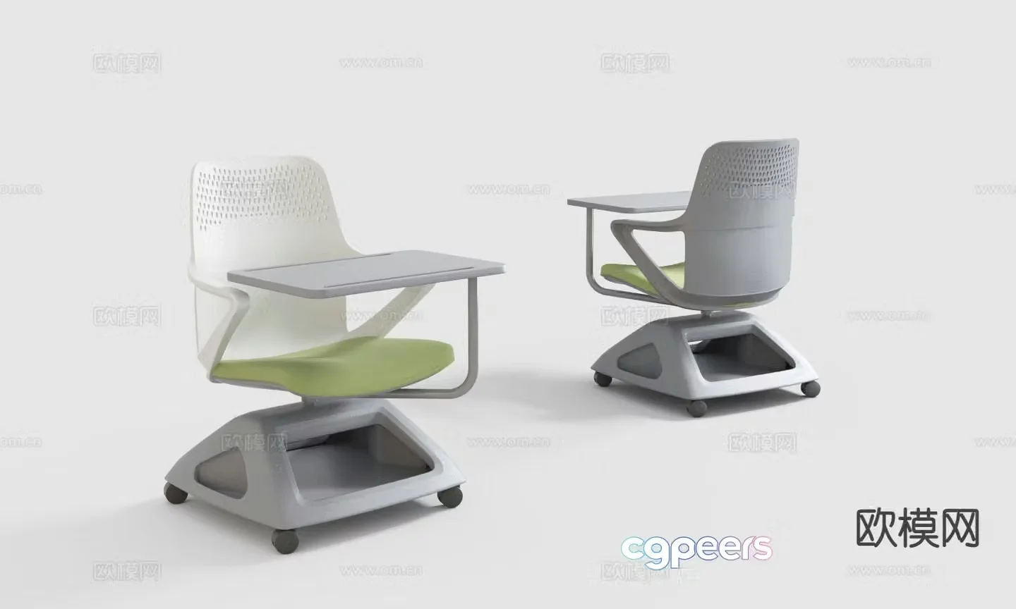 Multifunctional office chair training chair 3d model