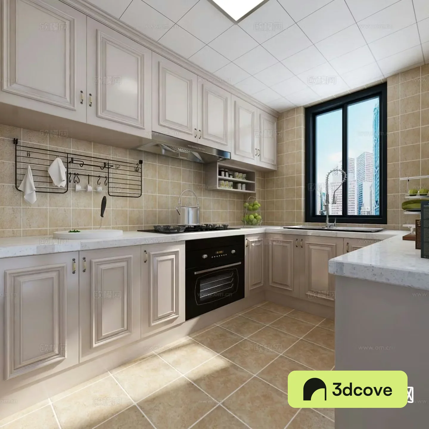 modern kitchen cabinet