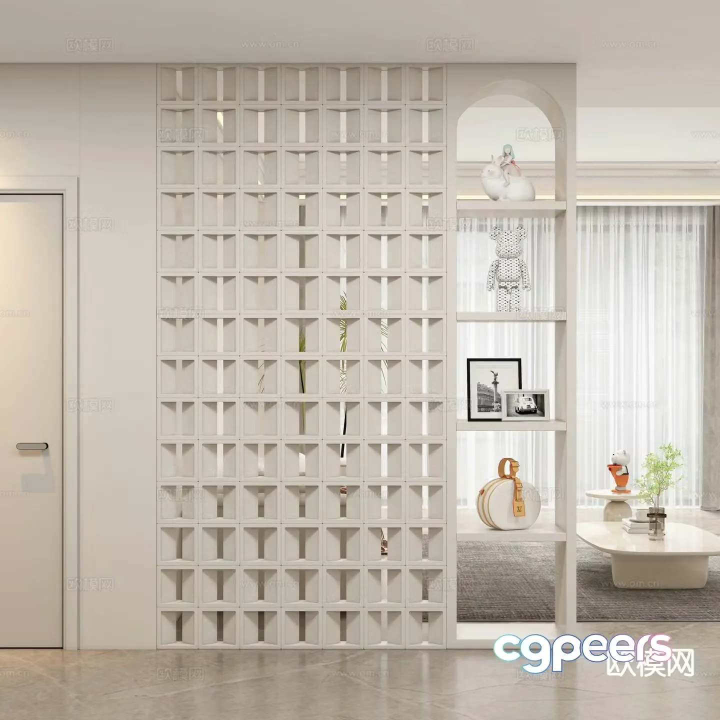 Modern entrance hall 3D model