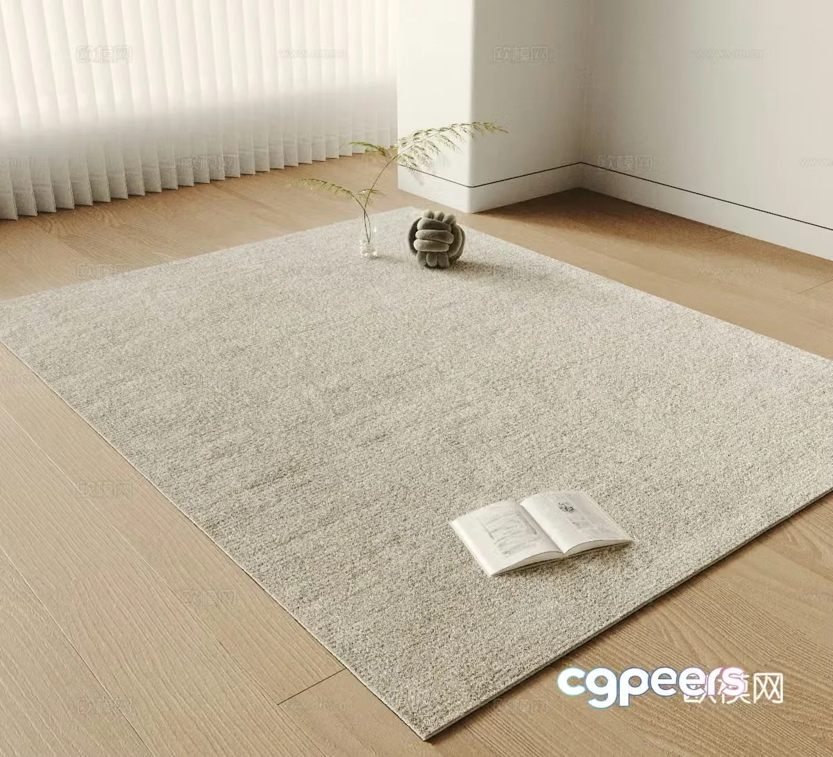 Modern carpet 3d model