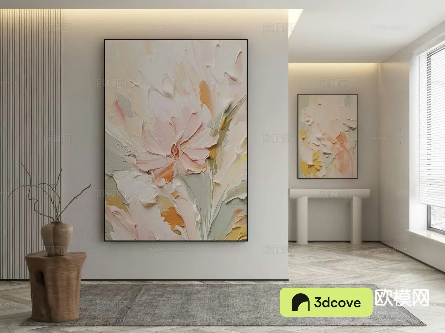 Wabi-sabi art painting texture painting decorative painting