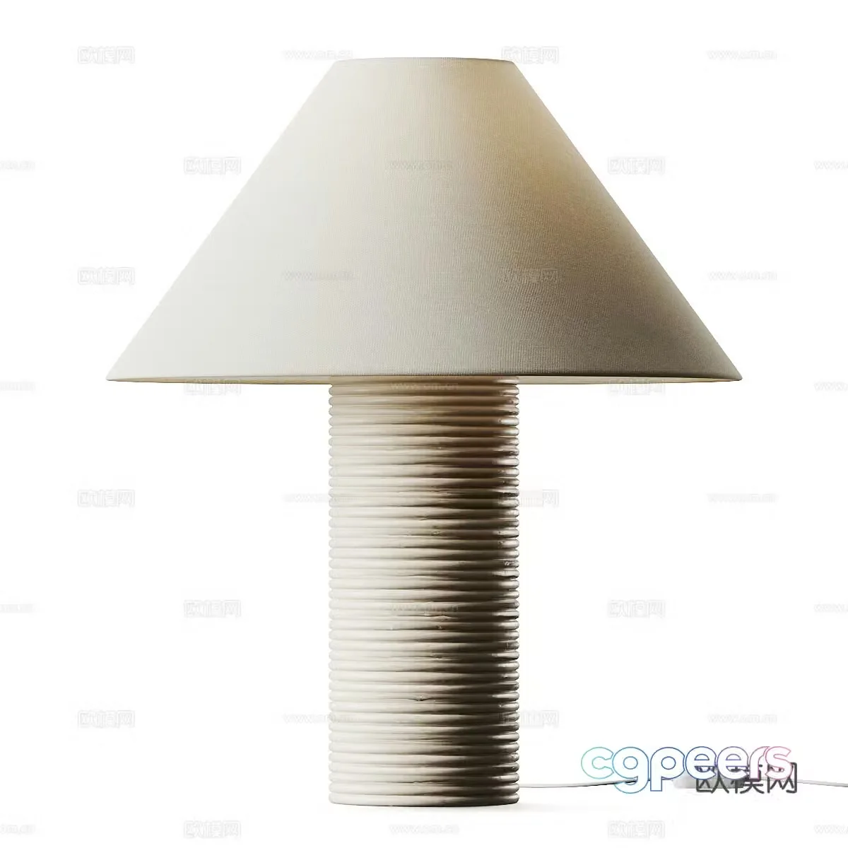 Wasabi Fengteng lamp B&B table lamp Middle-aged table lamp Paper table lamp Stone table lamp Decorative table lamp 3D model