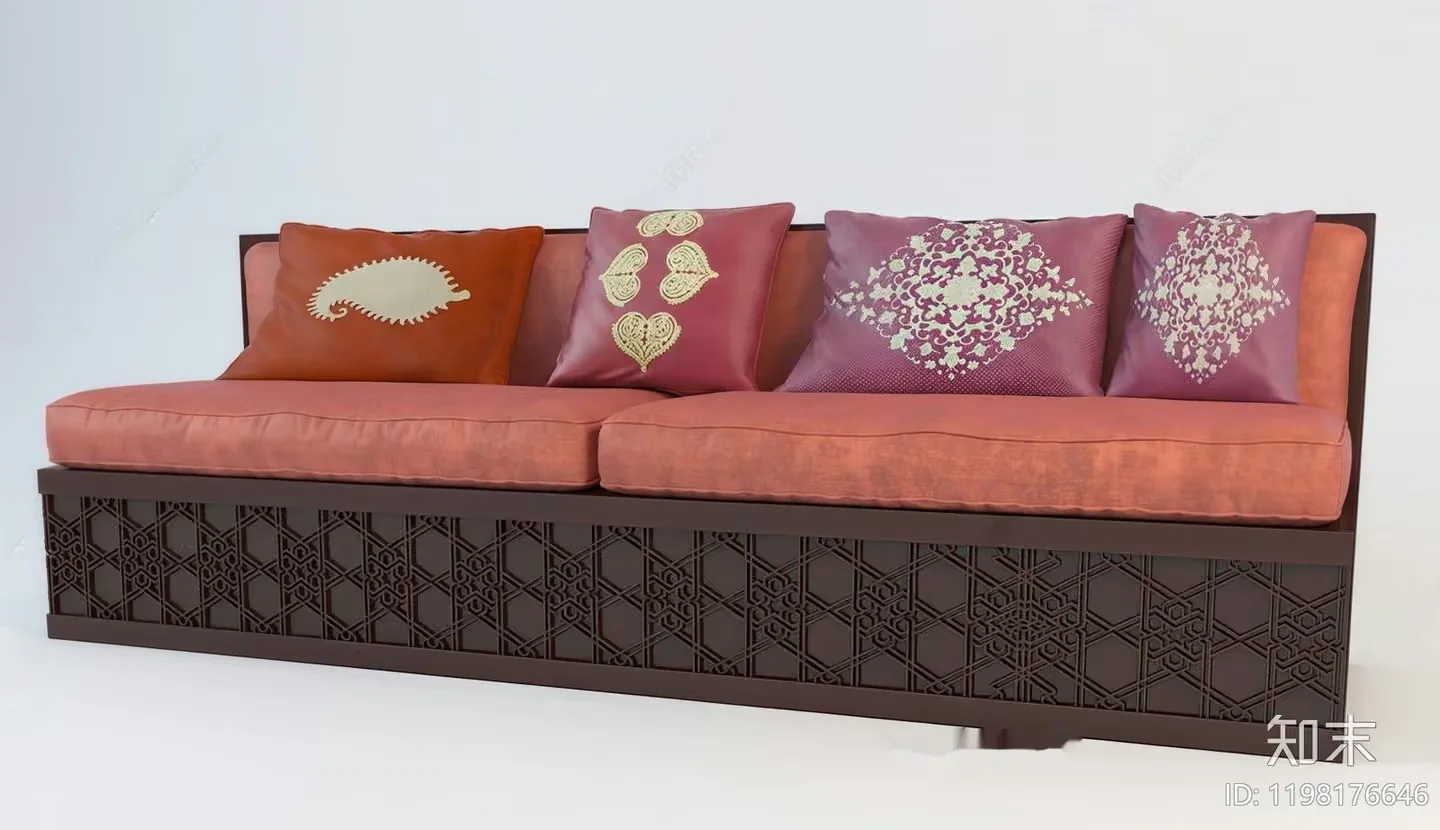 Cozy Sofa Set 3D Model – 10310 – VRAY Render