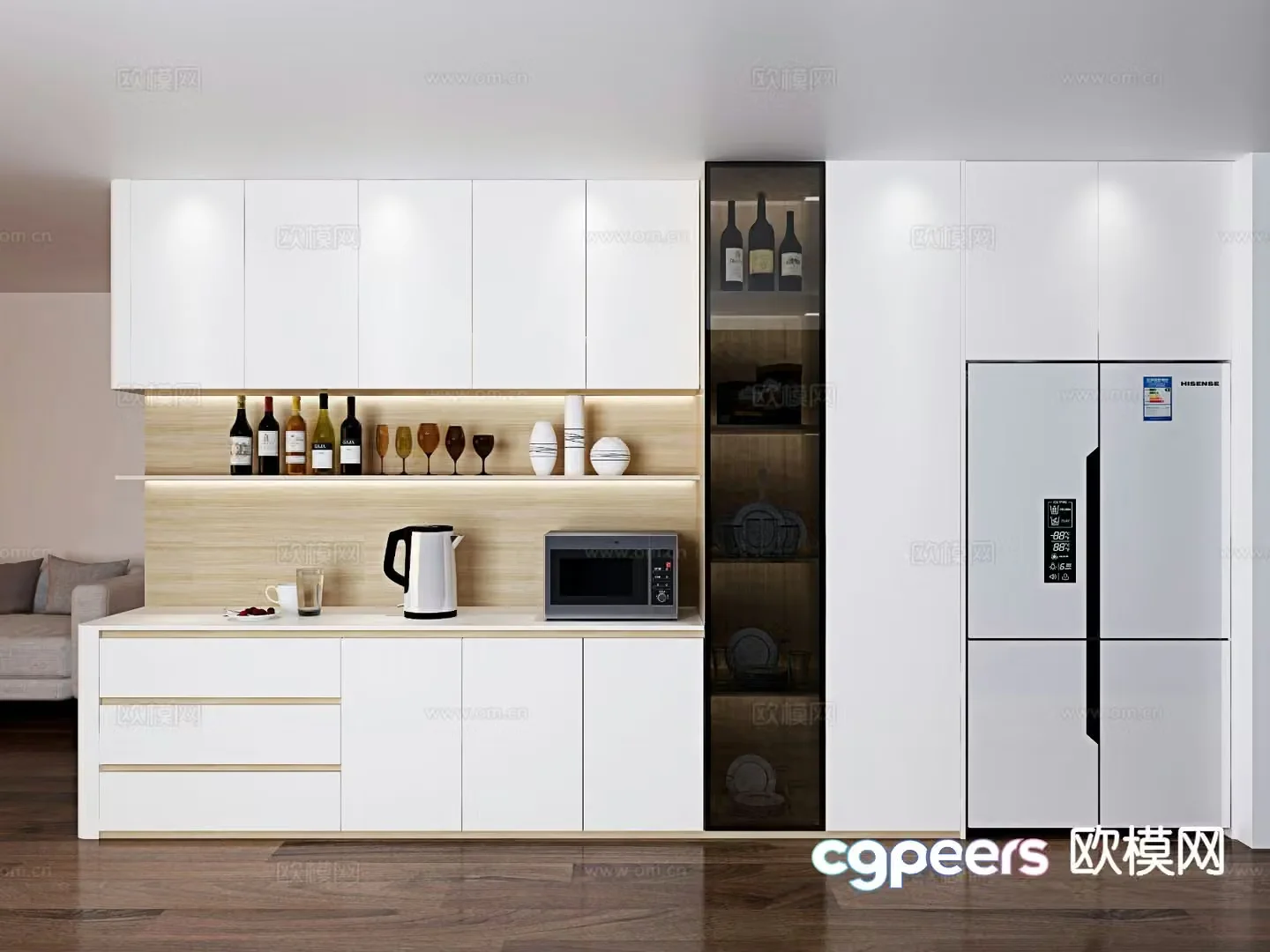 Modern sideboard 3d model