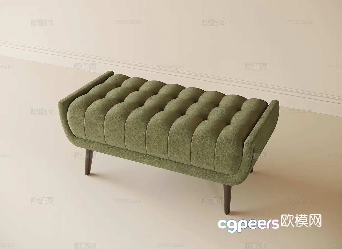 Modern sofa stool shoe changing stool dressing stool 3d model