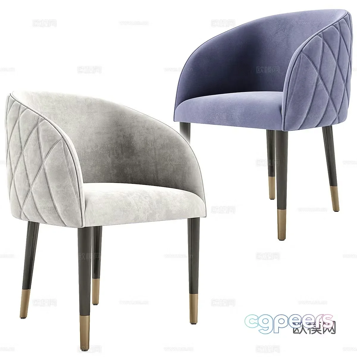 New Chinese dining chair 3D model