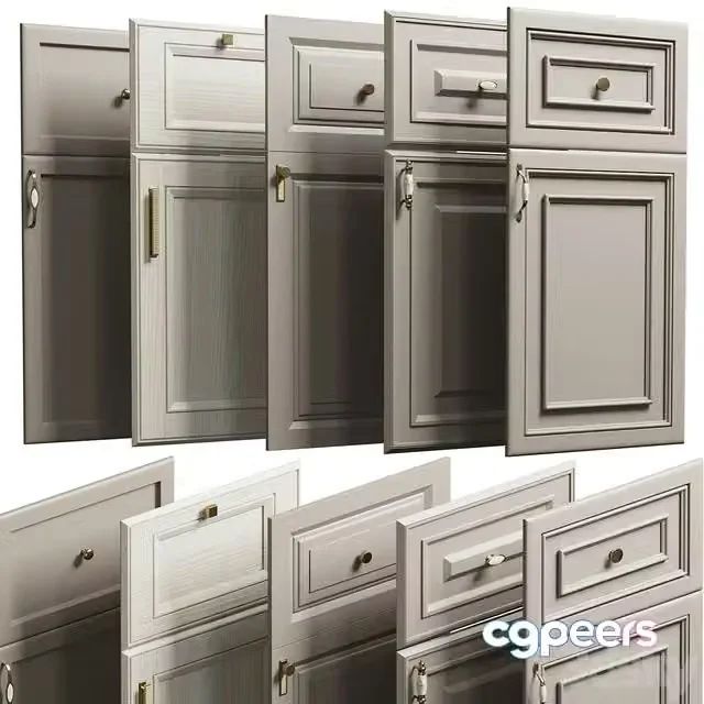 3ds Max Free – Kitchen faces in the classic style set 001