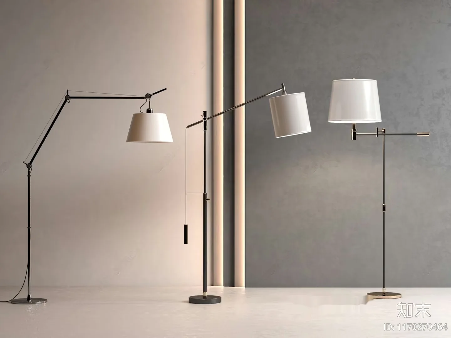 Modern Floor Lamps 3D Model – 2299 – VRAY Render
