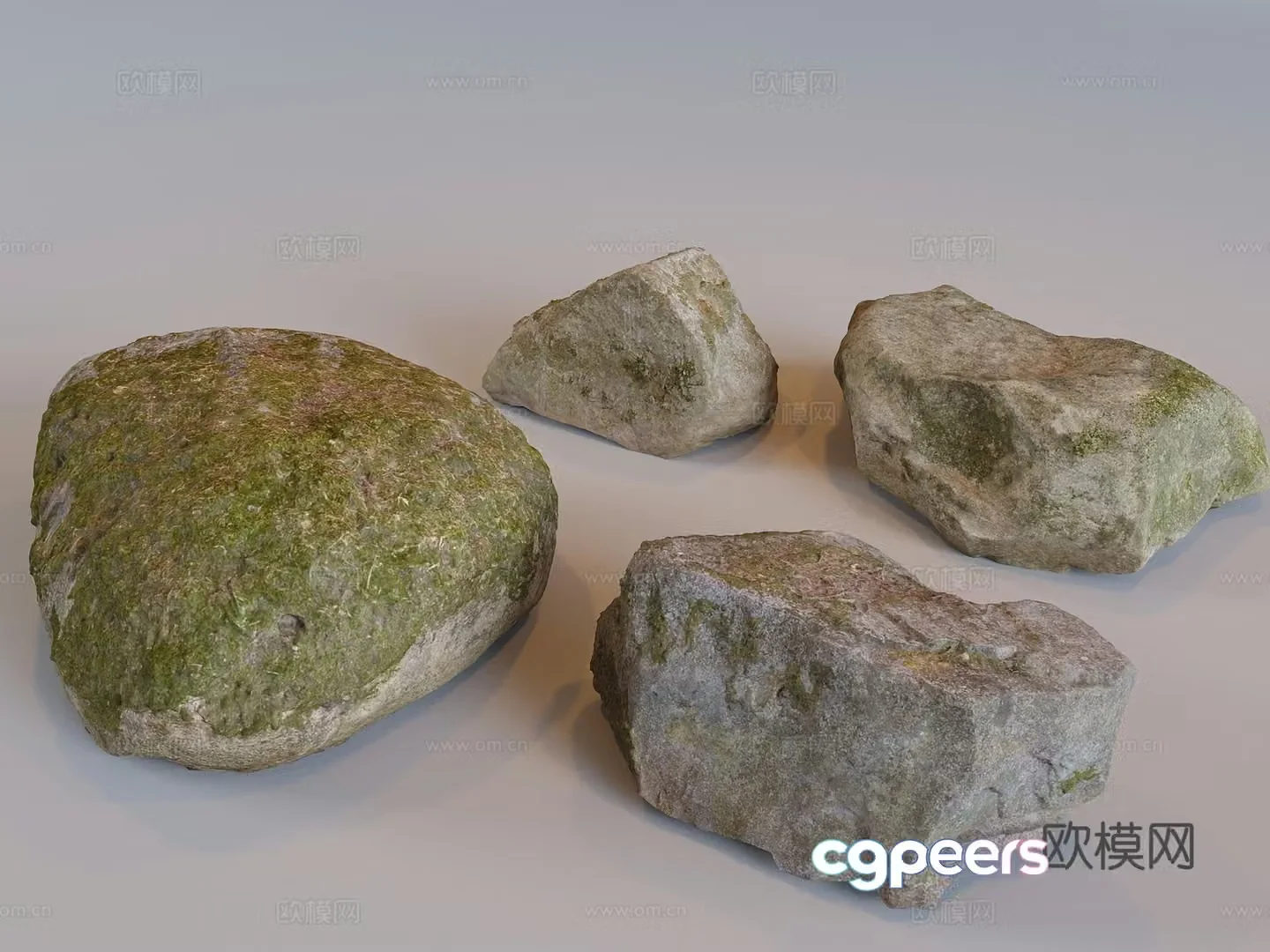 Garden stone landscape stone rock rock rock landscaping landscape sketch 3d model