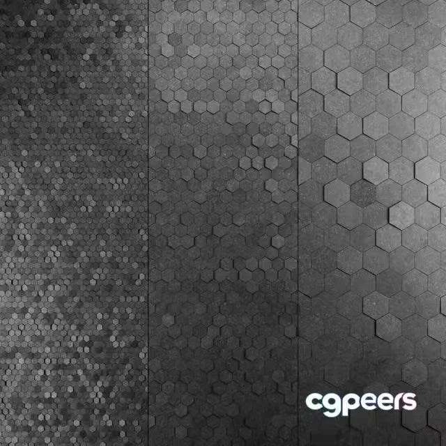 3ds Max Free – Stone hexagon tiles