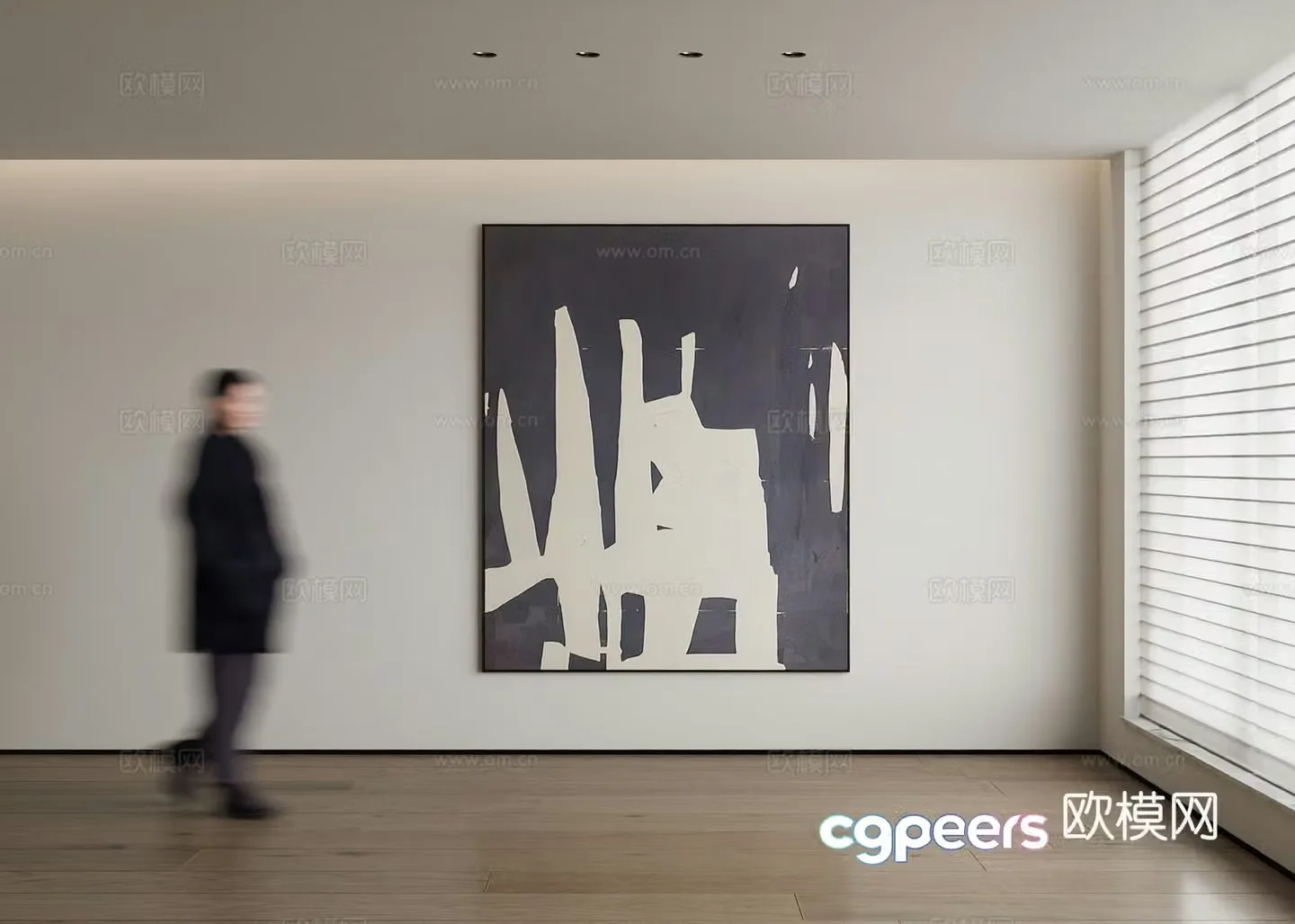 Modern decorative painting 3d model