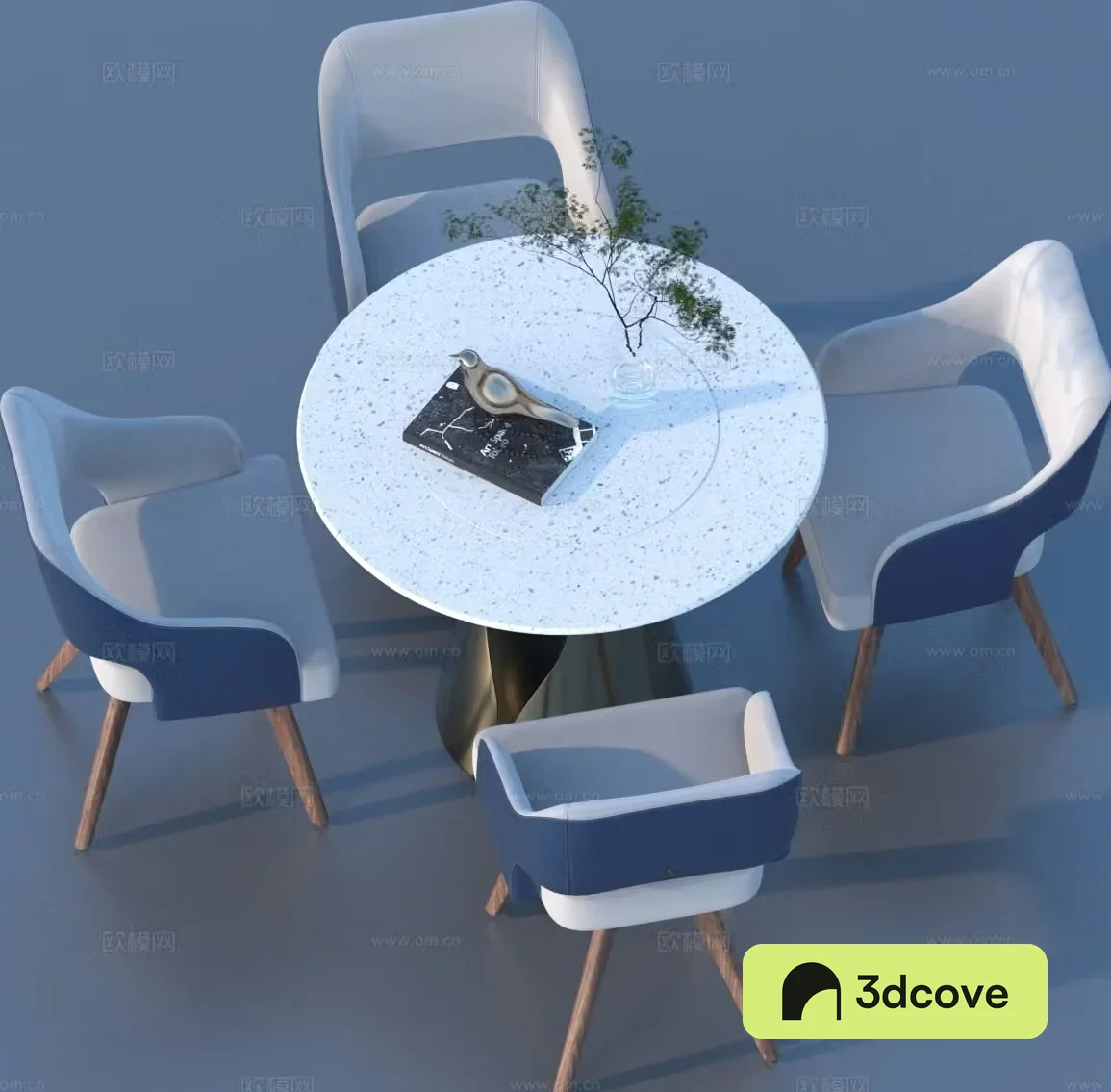 Round dining table and chairs marble dining table