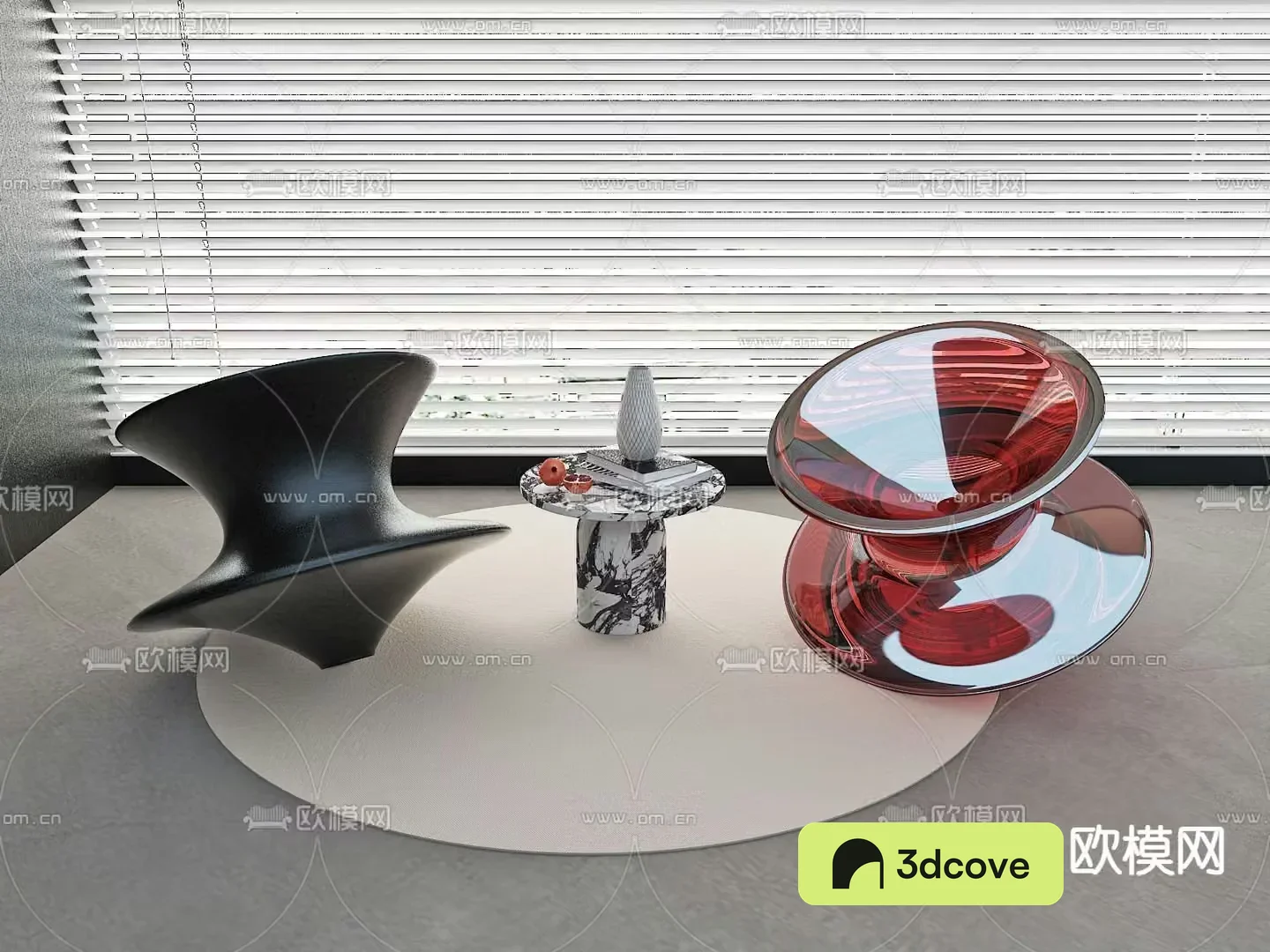 Acrylic leisure chair gyro chair