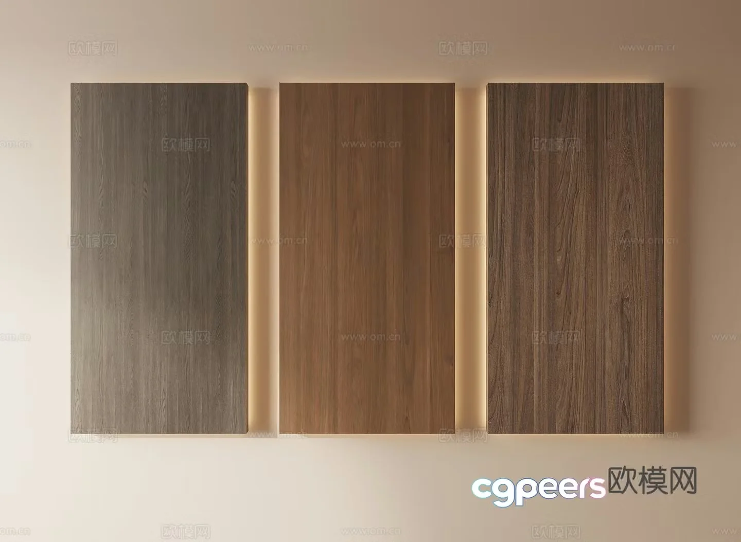 Wood veneer wood grain 3d model