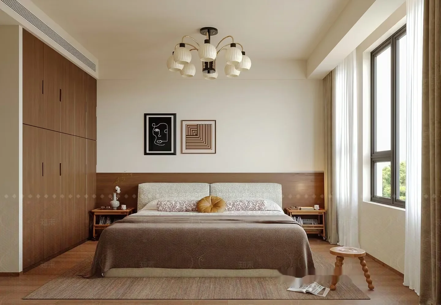 Cozy Bedroom 3D Model – 17454 – VRAY Render