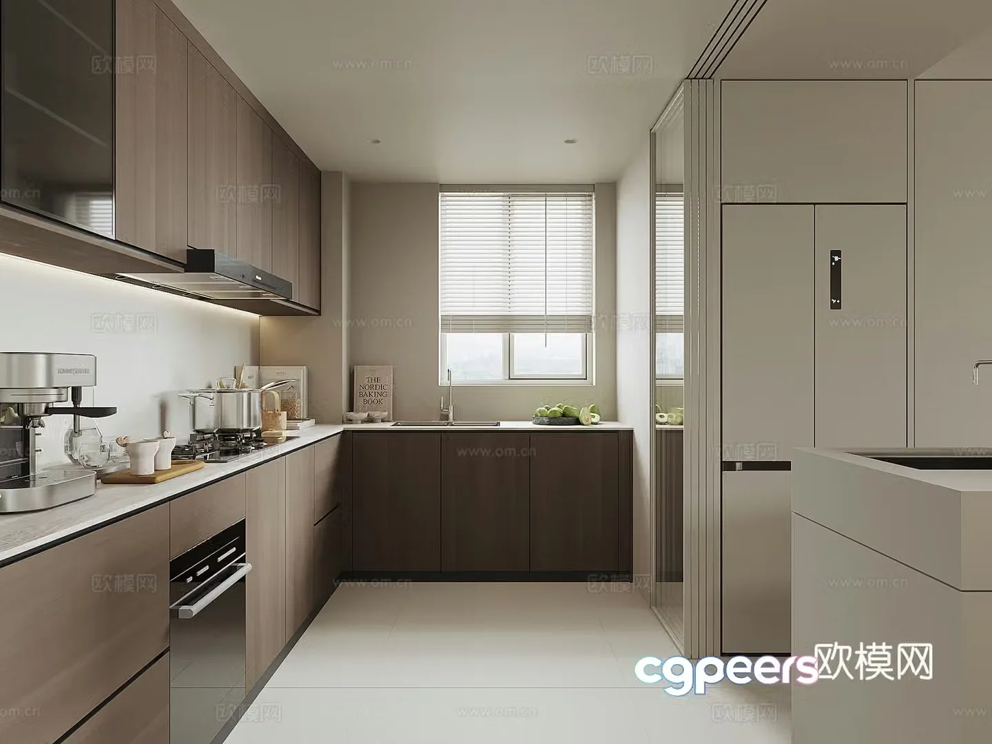 Modern kitchen 3d model
