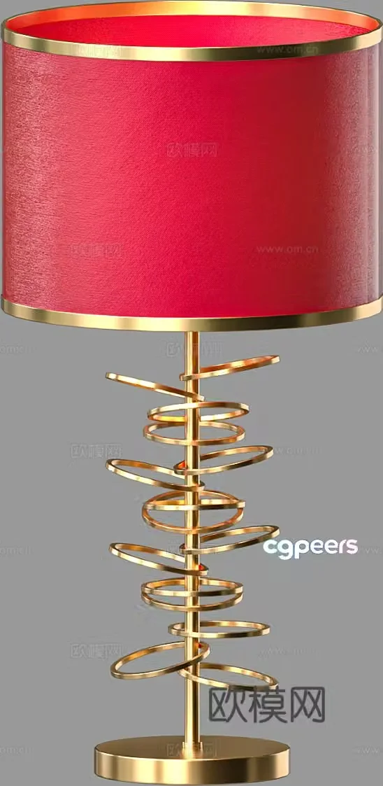 Light luxury table lamp 3D model