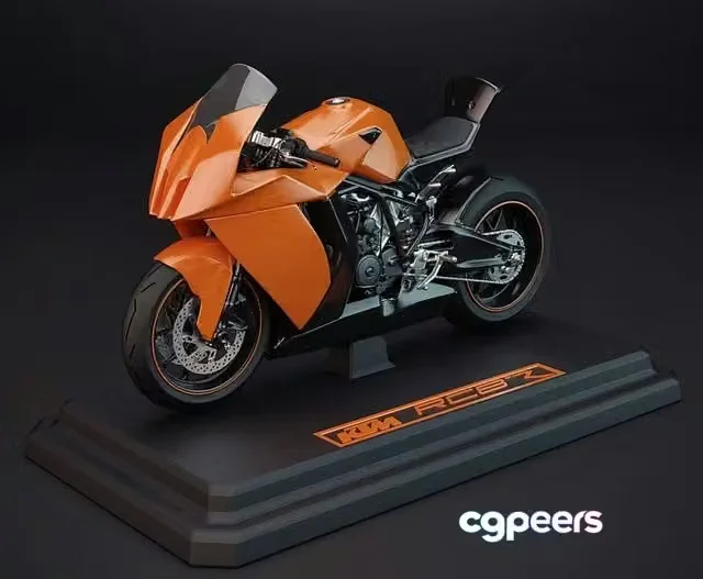 3ds Max Free – KTM RC8 R Track