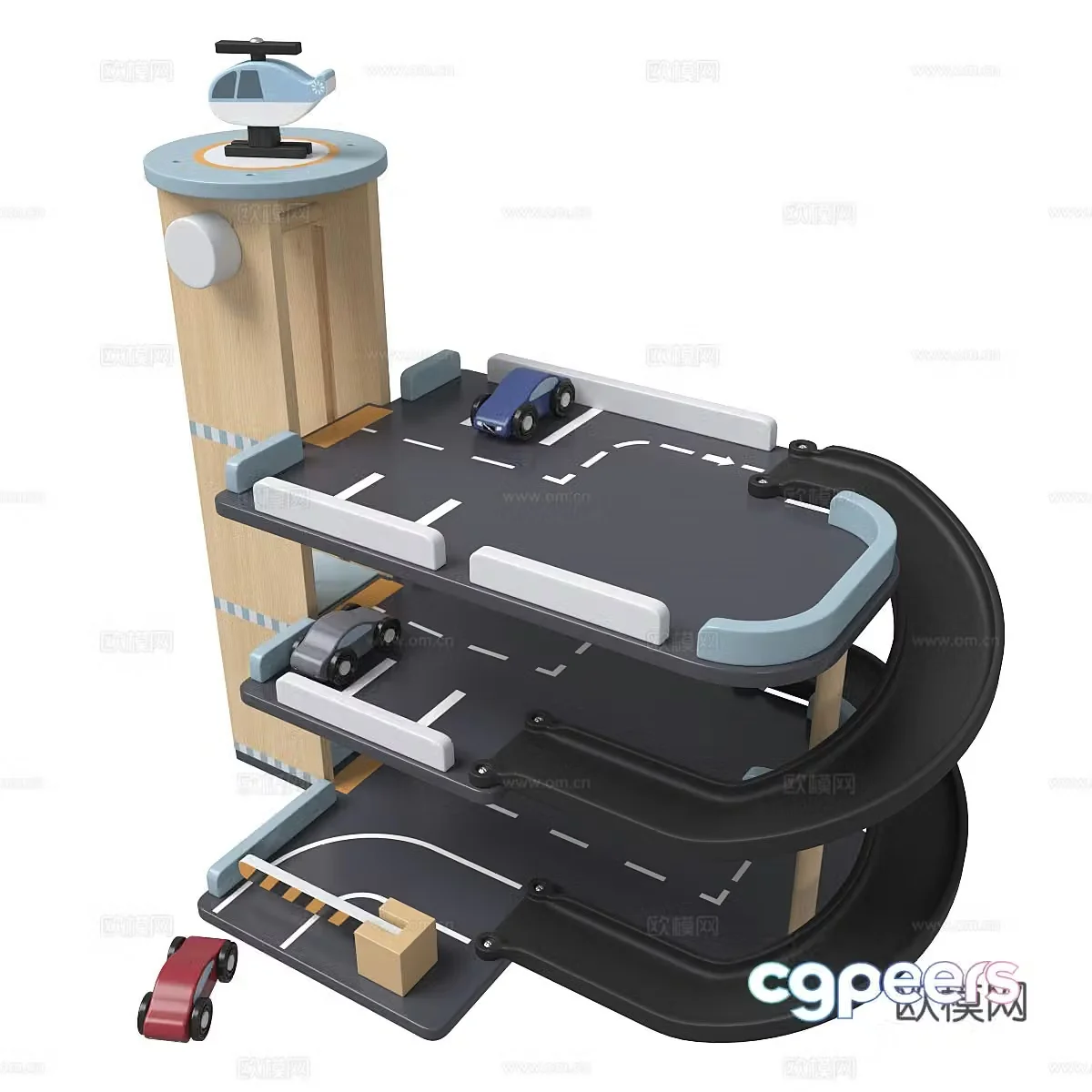 Children’s toys racing track 3d model