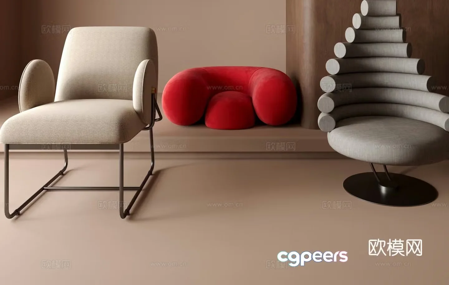 Sofa chair leisure chair 3d model