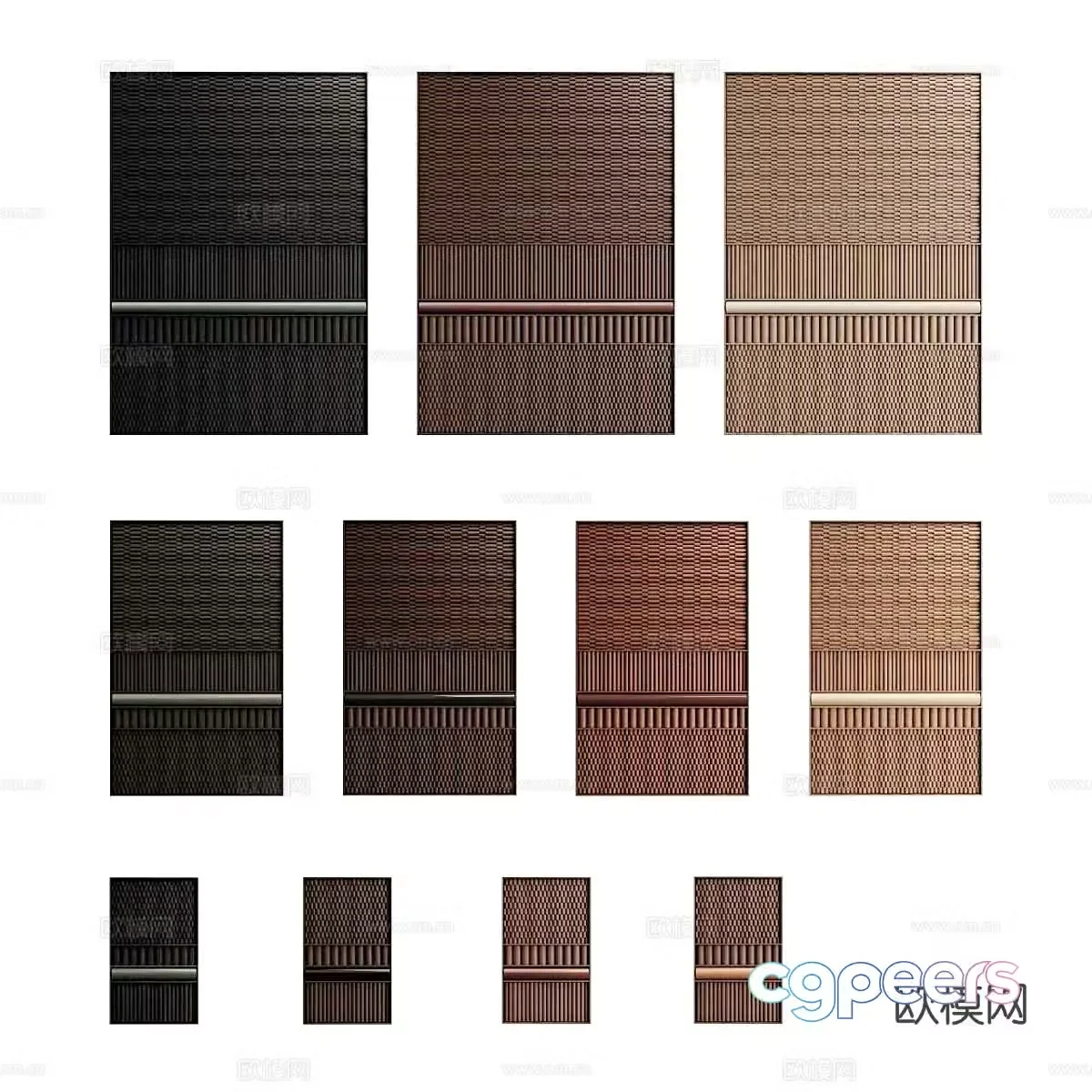 Nordic simple screen decorative screen Nordic partition 3d model
