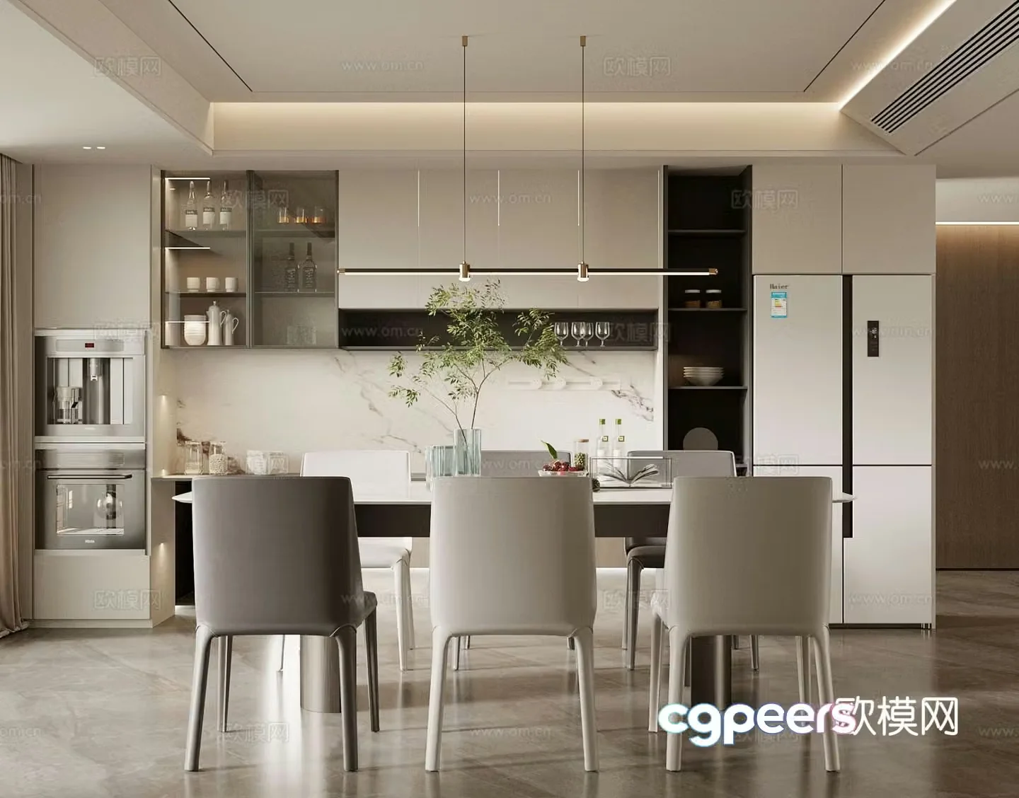 Italian restaurant 3d model