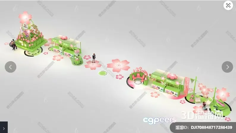3D Rendering Of A Parade Float 3D Model – 3664 – VRAY Render