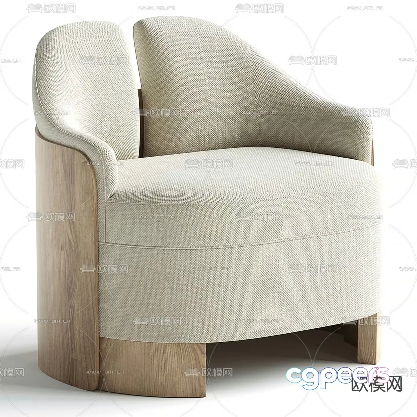 MousStudio sofa chair leisure chair 3d model