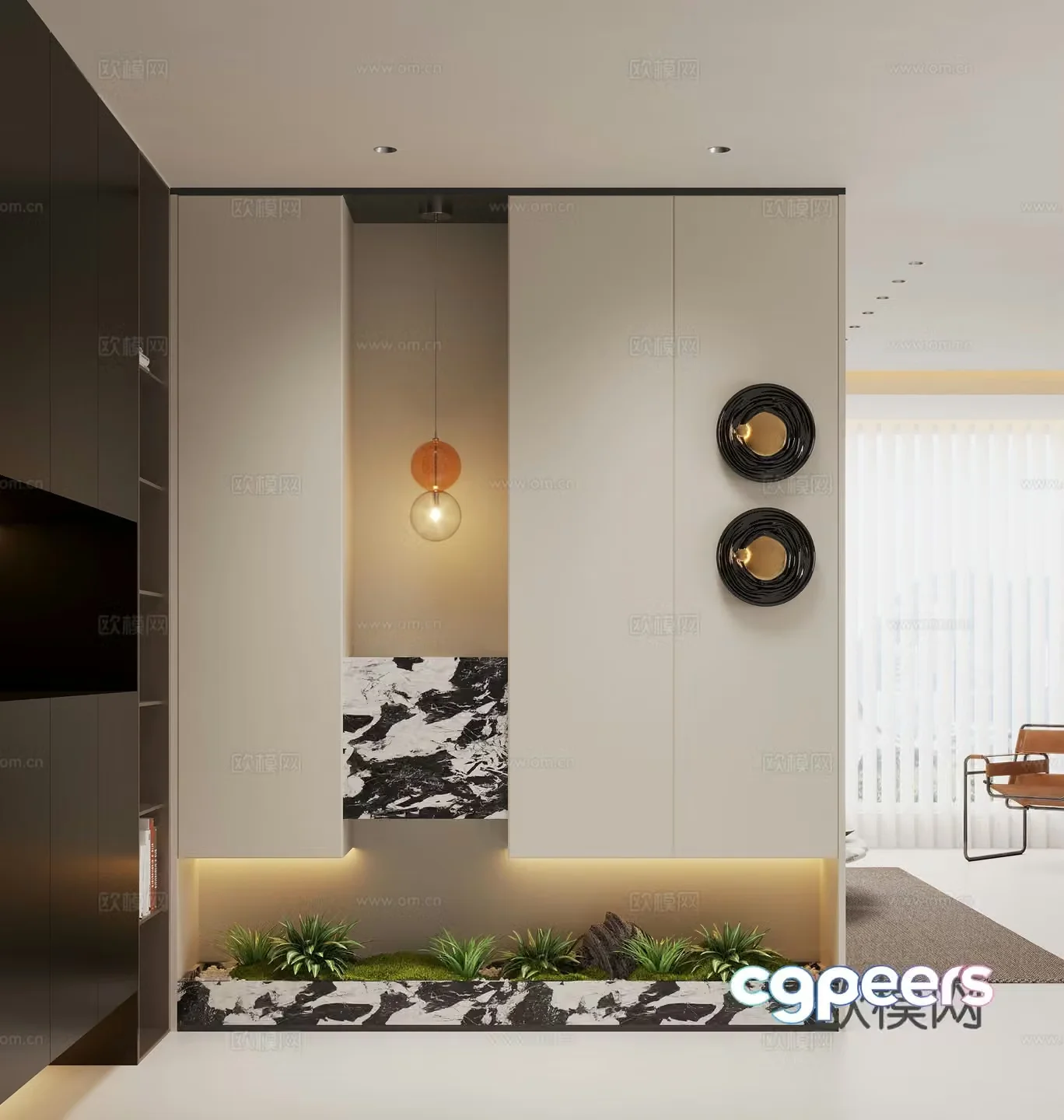 Modern entrance hallway Decorative entrance hallway Entrance entrance hallway 3D model