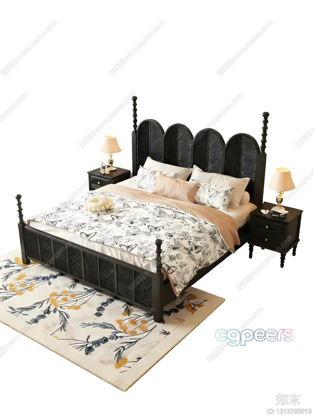 Cozy Bedroom 3D Model – 13431 – VRAY Render