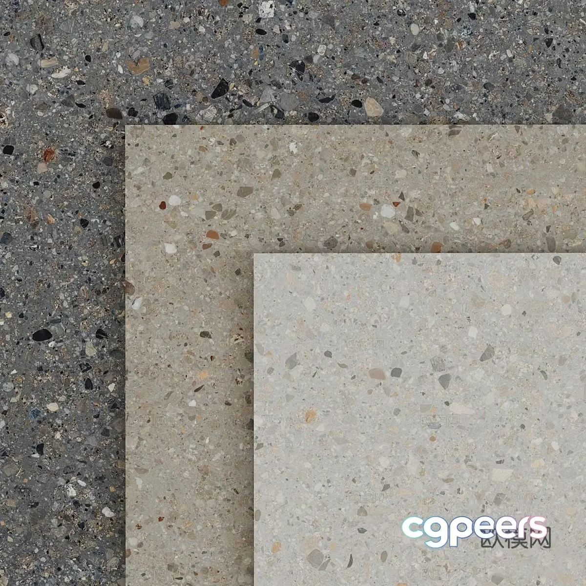 Terrazzo floor wall 3d model