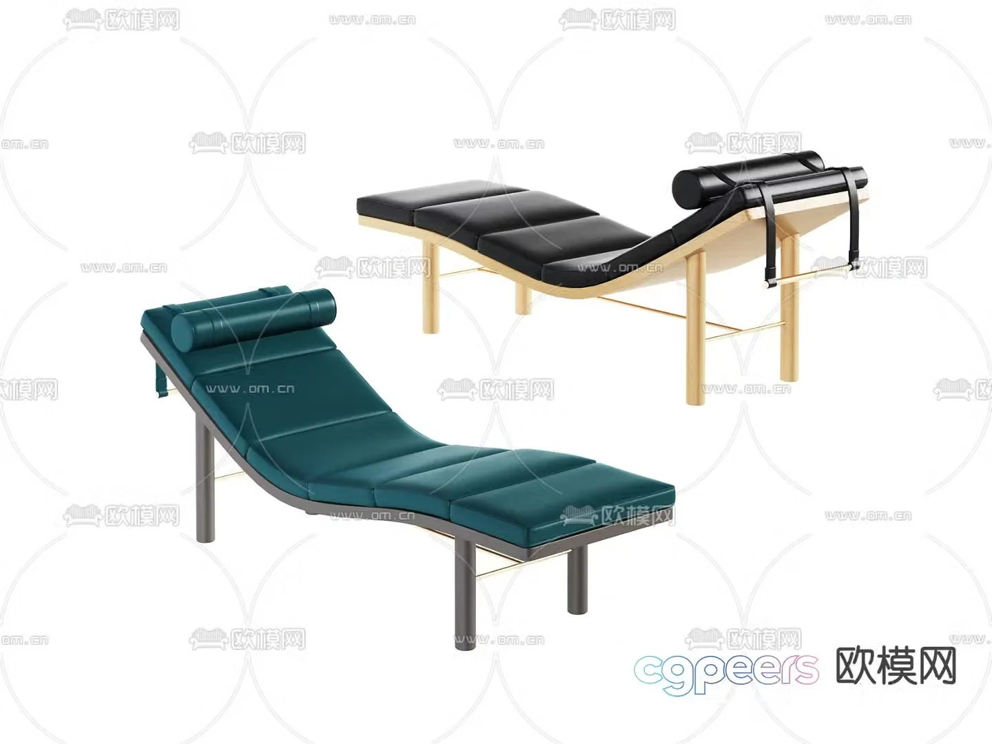 Modern lounge chair balcony chair 3d model