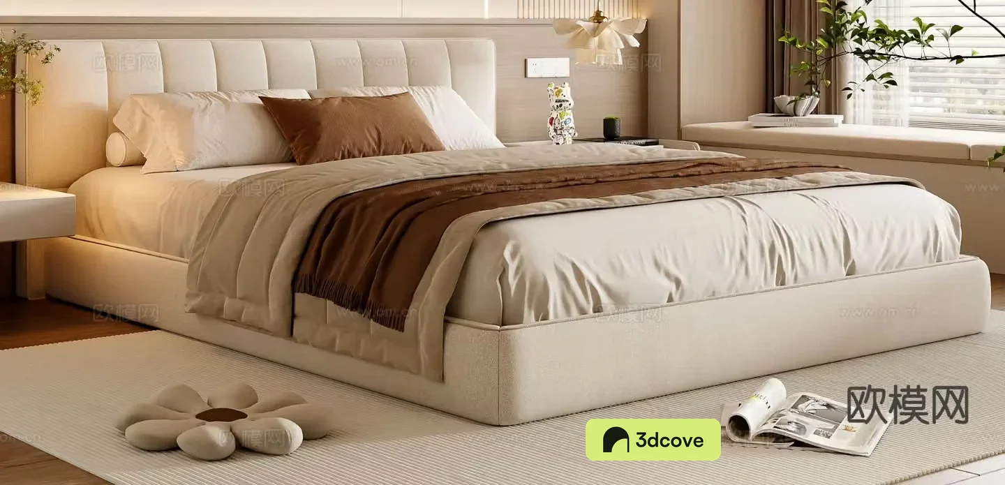 Modern double bed