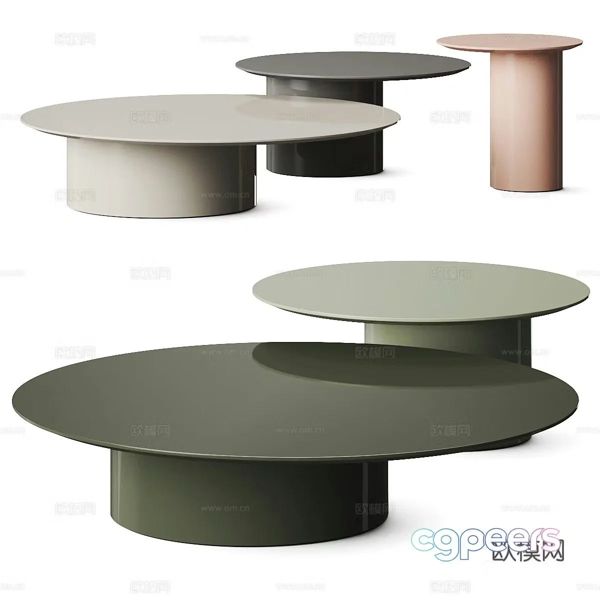 Modern Italian minimalist Frag Myon coffee table 3d model