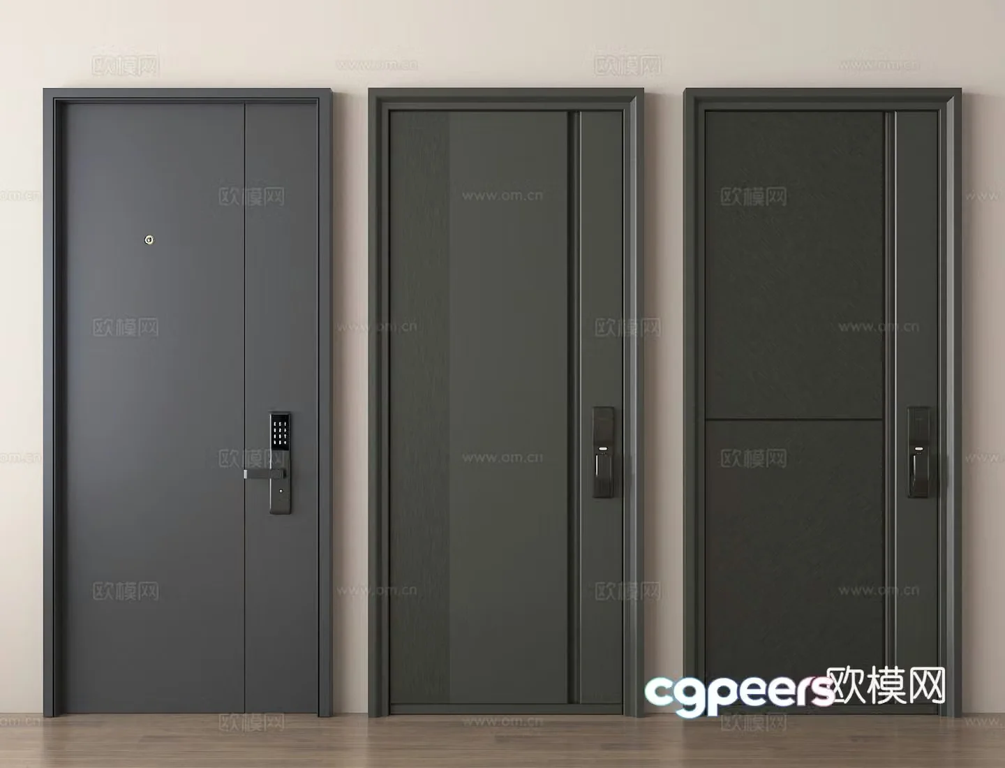 Security door entry door entry door 3d model