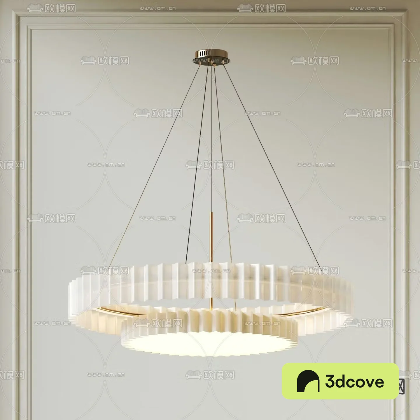 Cream style chandelier ring chandelier