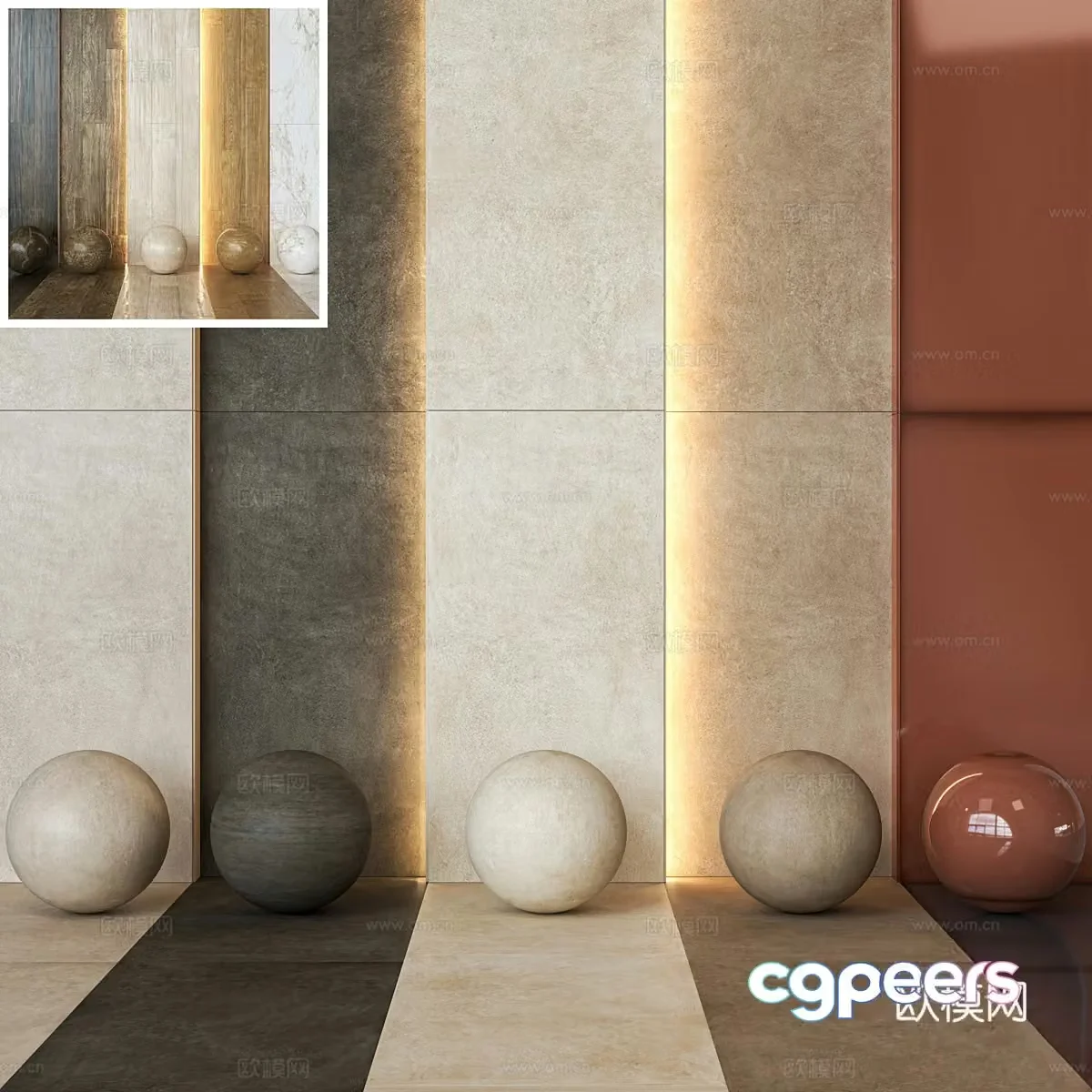 3d model of floor tiles