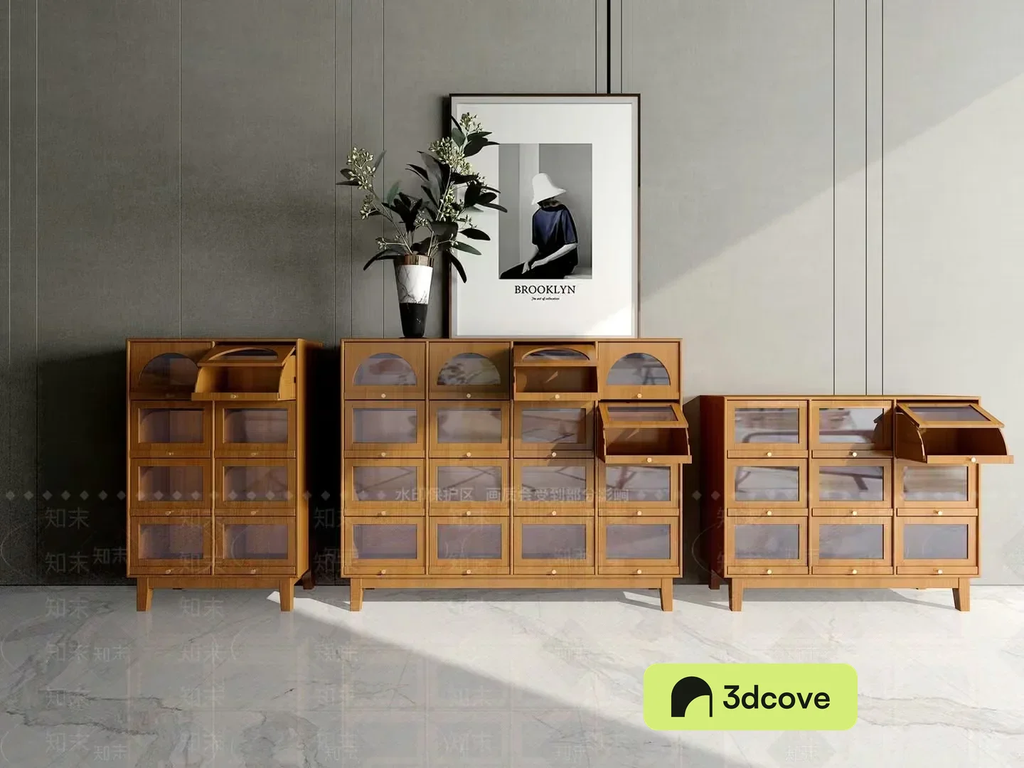 Modern Wooden Storage Units