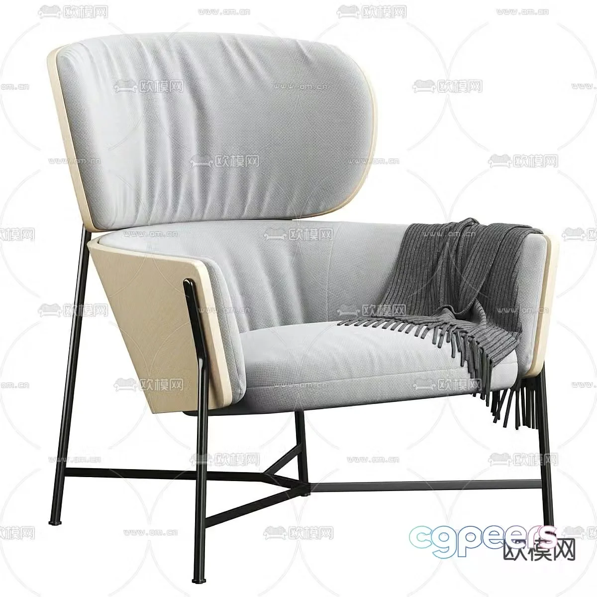 SP01 sofa chair leisure chair armchair 3d model